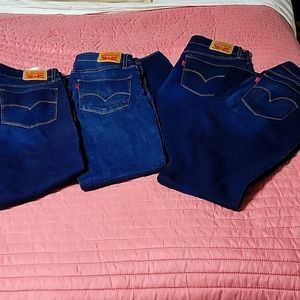 Women Levi's, 30x30,dark blue jean